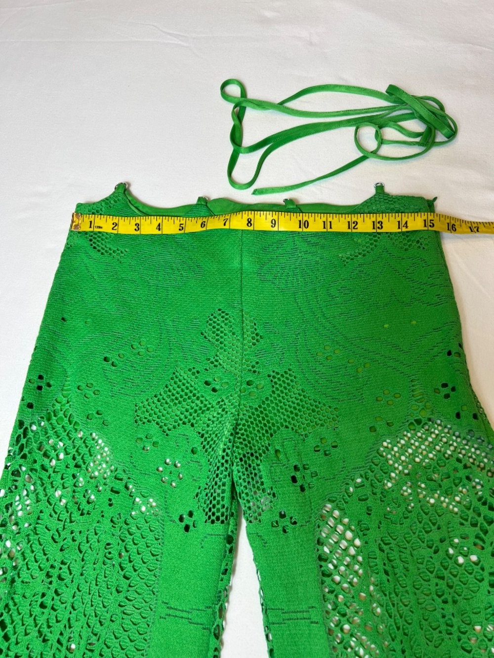 *FIRM PRICE* Anthropologie Beatrice .b Soleil Lace Flare Trousers - Picture 7 of 15